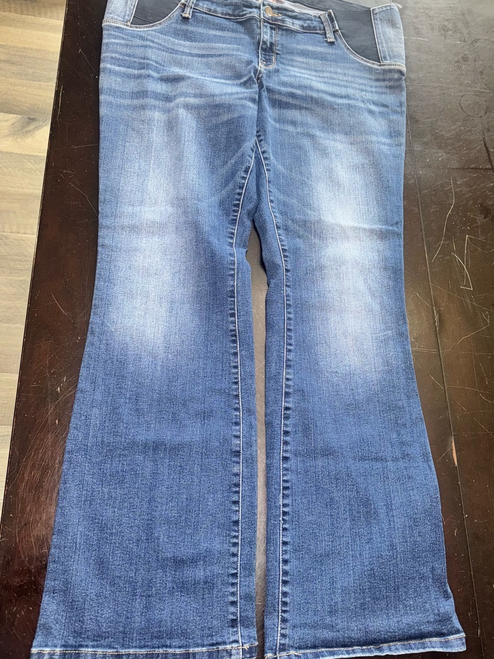 Ingrid & Isabel Blue Flare Maternity Jeans